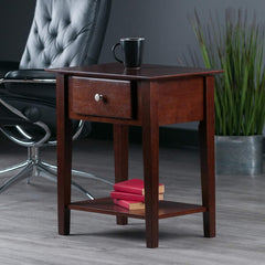 Winsome Wood Shaker Accent Table, Antique Walnut