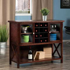 Winsome Xola Buffet Cabinet, Cappuccino