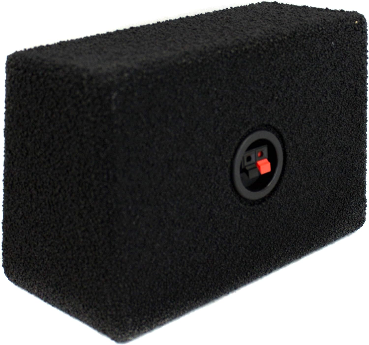 Q Power 6 by 9 Inches Speaker Box Audio Enclosure with Durable Black Bed Rhino Liner Spray Finish with Terminal Cup Connectors (2 Pack)