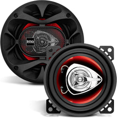 BOSS Audio Systems CH4220 Chaos Series 4 Inch Car Door Speakers - 200 Watts Max (per Pair), Coaxial, 2 Way, Full Range, 4 Ohms, Sold in Pairs, Bocinas para Carro