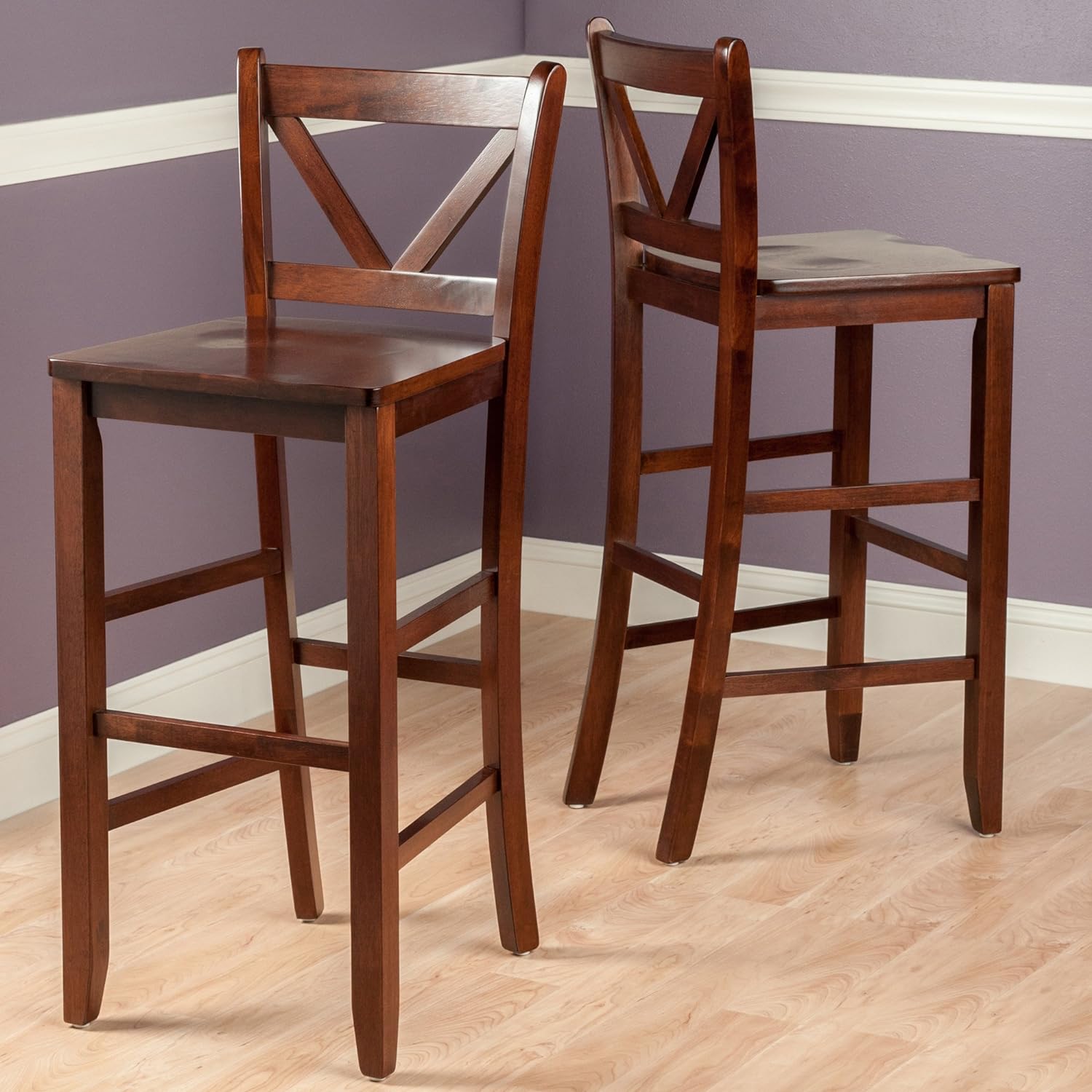 Winsome Victor Stools, 29", Brown