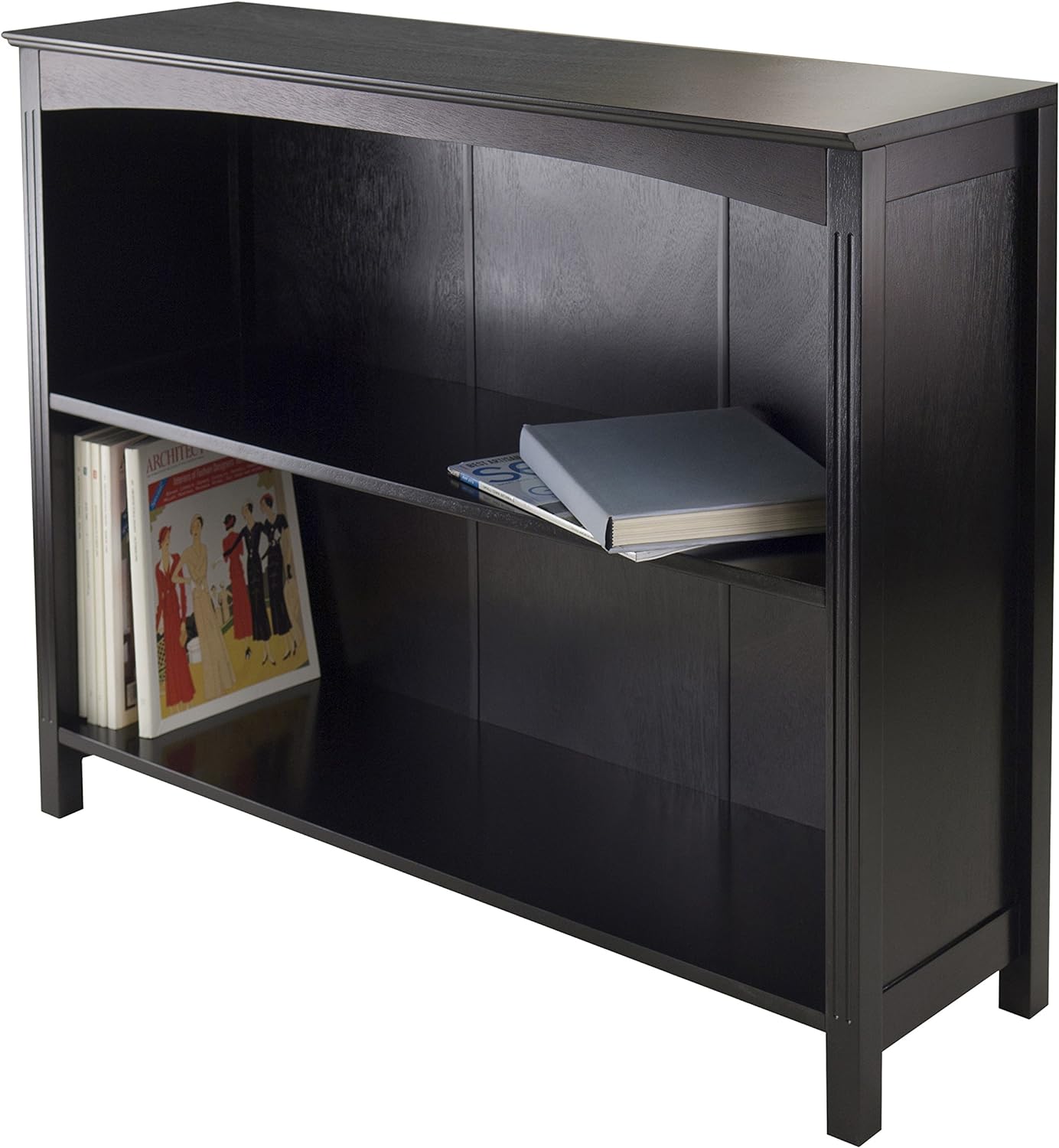 Winsome Terrace Storage Shelf 3-Tier Wide in Espresso, 37-Inch