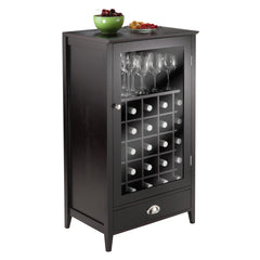 Winsome Wood 25-Bottle Slot Modular Bordeaux Wine Cabinet