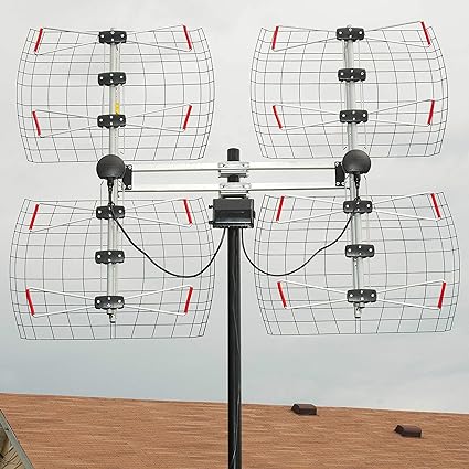 Antennas Direct 8-Element Bowtie UHF Outdoor HDTV Antenna, Multi-Directional, 70+ Mile Range, 4K 8K UHD NEXTGEN TV – w/All-Weather Mounting Hardware