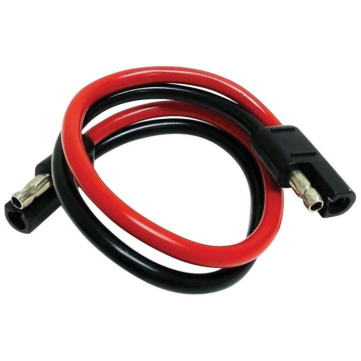 12" inch 2 Pin Quick Disconnect 10 Gauge Polarized Molded Connectors Wire Harness
