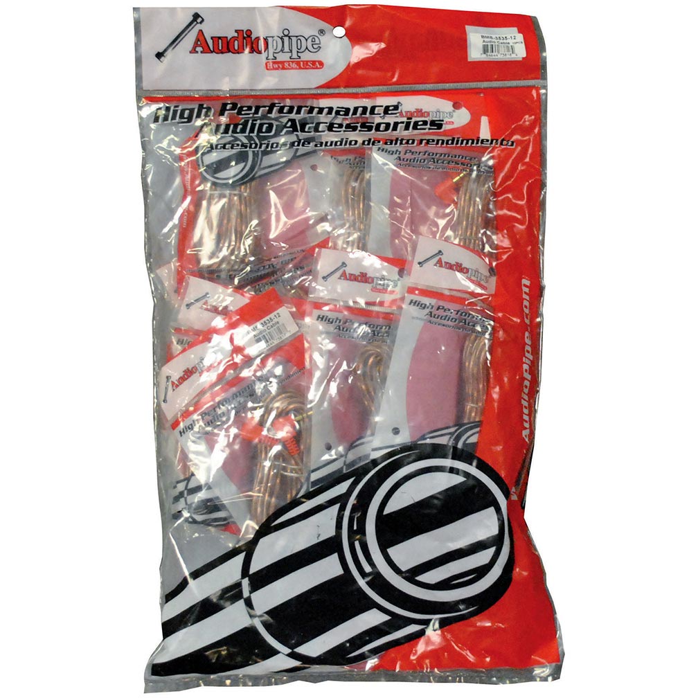 Audiopipe BMSG6 Rca Cable 6 Audiopipe *bmsg6* 1 Bag Of 10= 1 Unit Visit the Nippon Store