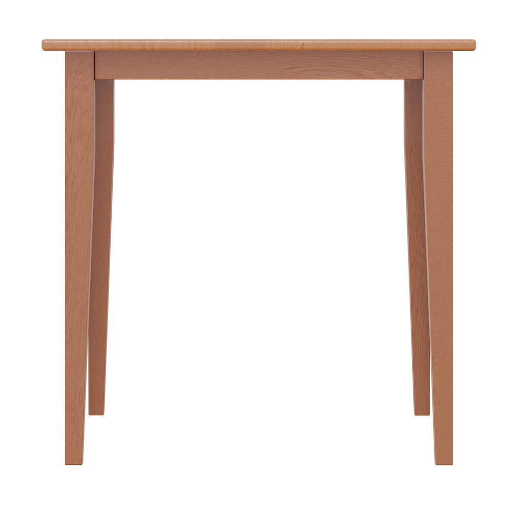 Groveland Square Dining Table, Shaker Leg, Light Oak Finish